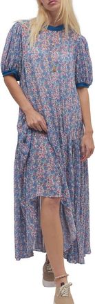 Free People Courtside Crush Floral Maxi Dress in Garden Combo at Nordstrom, Size X-Small