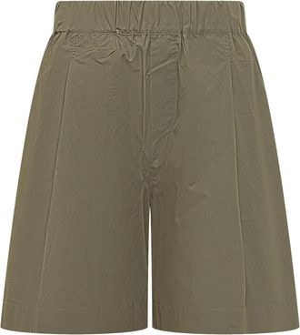 A Paper Kid Dark Green Solid Shorts