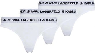 Karl Lagerfeld Ondergoed - Dames - Onderbroek - Wit - S - Katoen - Ondergoed