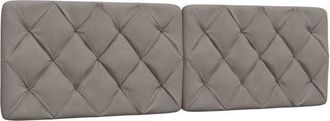 vidaXL Cabecero De Cama Acolchado Tela Gris Taup&eacute; 160 Cm Vidaxl