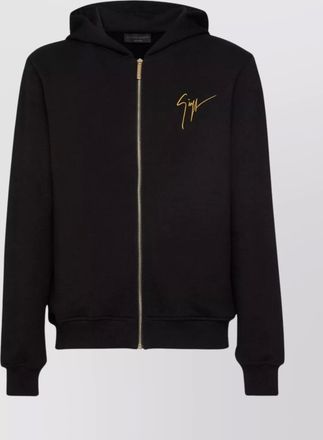 Giuseppe Zanotti hooded jackets with ribbed cuffs and hem