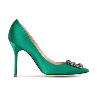 Manolo Blahnik Pumps, female, Green, Size: 6 1/2 US Elegant dOrsay Pump