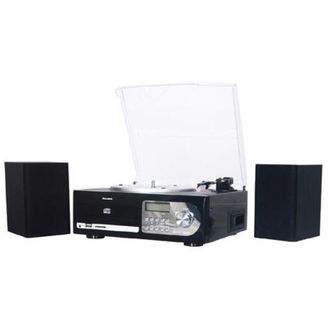 Majestic Giradischi tt 38R a 3 Velocit&agrave; con usb / sd / aux con Lettore cd / MP3 / Telecomando Colore Nero - Majestic