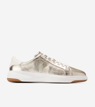 Cole Haan Womens GrandPr&oslash; Tennis 2.0 Sneakers - Gold Size 6.5