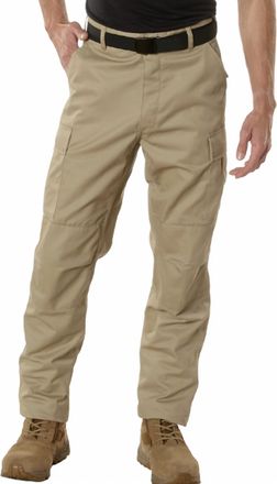 Rothco Relaxed Fit Zipper Fly Bdu Pants In Khaki