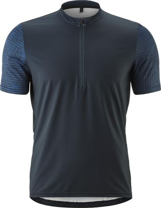 Gonso Radtrikot GONSO Adventure Jersey Halfzip M, Herren, Gr. XXL, blau (nachtblau), 88% Polyester (recycelt), 12% Elasthan, Rundhals, Trikots Radtrikot, He