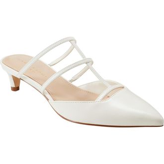 Marc Fisher Kodie Kitten Heel Pointed Toe Mule in Ivory at Nordstrom Rack, Size 6.5