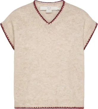 Seventy Maglione Gilet a scollo V - - Knitwear - Donna - Beige - S