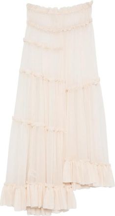 Dries Van Noten Tiered Ruffled Maxi Skirt
