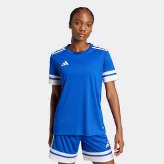 adidas Fussballtrikot ADIDAS PERFORMANCE SQUADRA 25 TRIKOT, Damen, Gr. XXL, blau (royal blau, wei&szlig;), Obermaterial: 100% Polyester, Rundhals, Trikots Fussball
