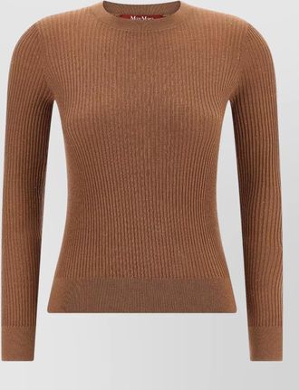 Max Mara silk wool ribbed sweater
