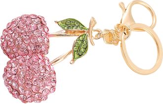 Generic Cherry Bag Charm - Bag Keychain Accessories - Sparkling Fruit Keyring for Bag Purse Wallet Cellphone, Car Keys Pendant Charm