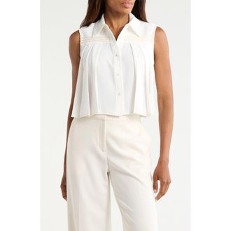 Ramy Brook Laura Sleeveless Shirt in Ivory at Nordstrom Rack, Size Xx-Large