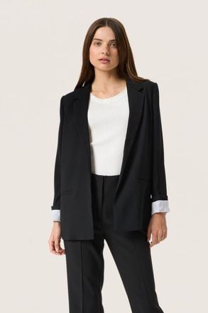 Soaked In Luxury SLShirley Regular Fit Notch Lapel Blazer in Black at Nordstrom, Size X-Small