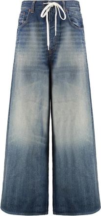 Maison Margiela Wide-leg Jeans - Dames - Loose Fit Jeans - Blauw - W28 - Katoen - Jeans