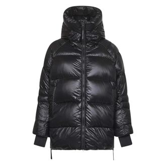 Canada Goose Black Down-Filled Hooded Coat - female - Canada Goose - Down Jackets - Black - M - Jackets