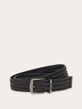 Ferragamo Men Woven belt Black