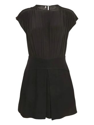Miu Miu Abito corto plissettato - Nero