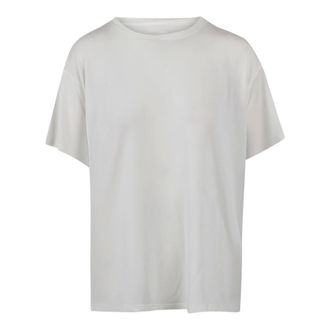 Diesel T-Shirts, female, White, Size: XS Silver-effect T-shirt