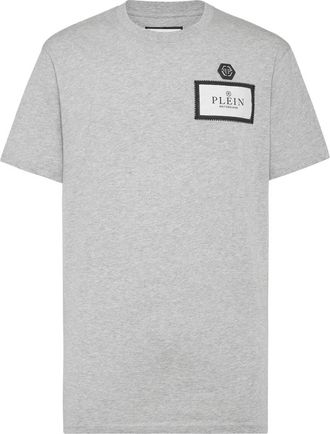 Philipp Plein Jersey T-shirt Ronde Hals SS - Heren - T-shirts - Grijs - 2XL - Katoen - Tops