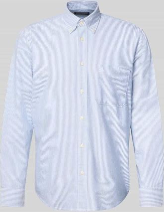 Marc O'Polo Regular Fit Freizeithemd aus reiner Baumwolle in Bleu, Gr&ouml;&szlig;e XXL