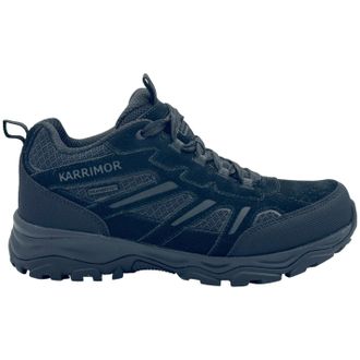 Karrimor Womens Mount Low Ladies Walking Shoes Waterproof Lace Up Hiking Black/Black 6 (39)
