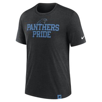 Nike Carolina Panthers Blitz Nike Mens NFL T-Shirt in Black | NJFD00H9D-RHQ