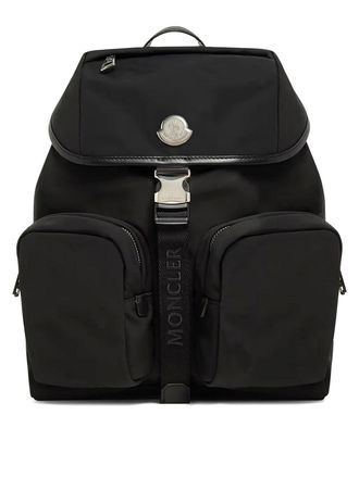 Moncler Nylon backpack with leather inserts