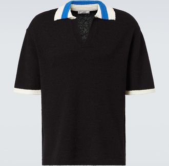 Commas Polo in crochet di misto cotone