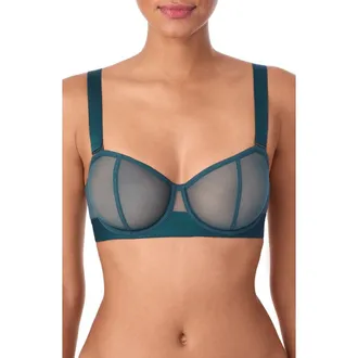DKNY Sheers Strapless Underwire Bra in Dark Sea at Nordstrom, Size 34C