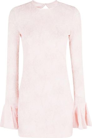 Rotate Mesh Frill Mini Jurk - Dames - Korte kleedjes - Roze - 3XS - Polyester - Kleedjes