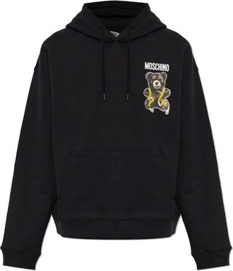 Moschino Hoodie - Heren - Hoodies - Zwart - S - Katoen - Hoodies & sweatvesten