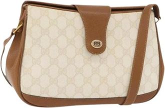 Gucci Pre-owned Cross Body Bags, female, White, Size: ONE SIZE Pre-owned Vintage Shoulder Bag