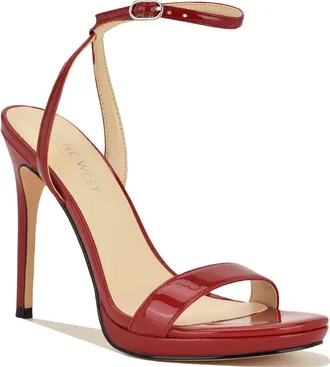Nine West Lorent Sandal in Medium Red at Nordstrom Rack, Size 8.5