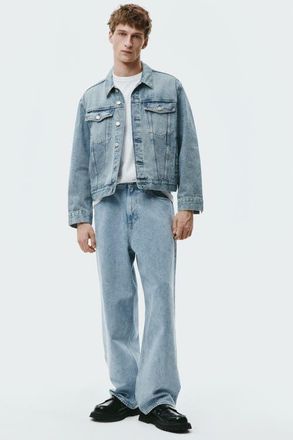 H&M Fairfax baggy jeans in Light Denim Blue at Nordstrom, Size 33 X 32