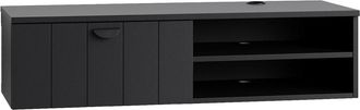 Oviala Mueble de TV de pared moderno de 120 cm en negro
