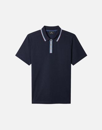 Paul Smith Mens PS Paul Smith Regular Fit Polo Shirt 49A Dark Navy - Black - Size: 44