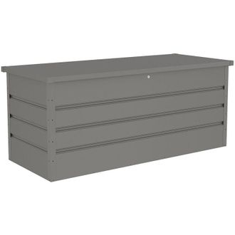 Vente-Unique Vente-unique - Baule portaoggetti da giardino in Acciaio galvanizzato Grigio 750 litri - tomaso