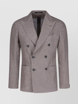 Tagliatore silk virgin wool blazer
