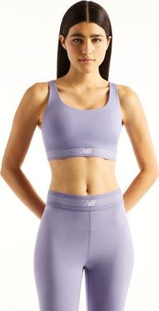 New Balance Donna AC Train Bra in Viola, Maglia di Poliestere, Taglia 2XL