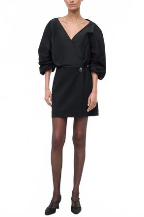 Staud Orion Mini Dress In Black