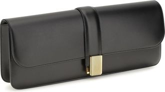 Khaite Womens Blake Clutch Black Calf Leather Bos Taurus Clutches