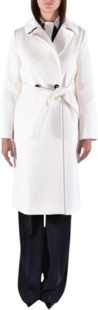 Max Mara Bcollag Jas - Dames - Jas met riem - Wit - 3XS - Wol - Jassen