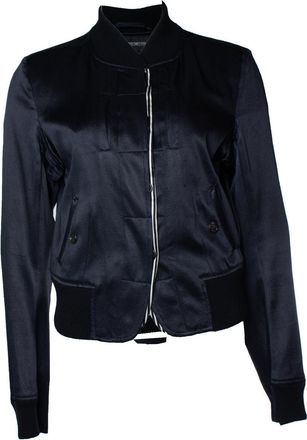 Ann Demeulemeester shiny bomber jacket