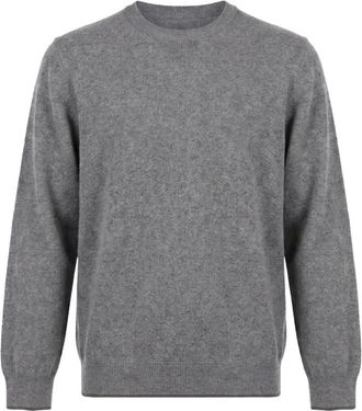 PESERICO Maglia Tricot U - Heren - Ronde hals truien - Grijs - L - Kasjmier - Truien & Vesten