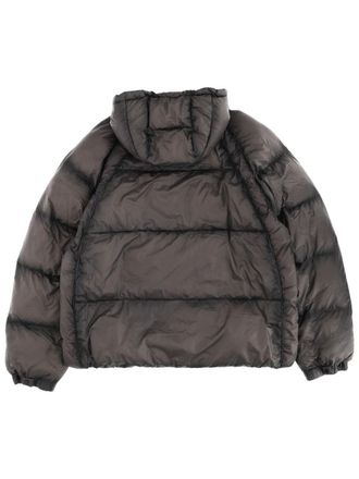 Represent Logo-Embroidered Polyamide Down Jacket - Black