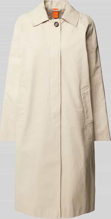 AMBER & JUNE Mantel mit Leistentaschen in Beige, Gr&ouml;&szlig;e 38