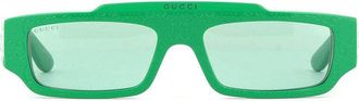 Gucci GG1592S003 Rectangle Full Rim Sunglasses - Green