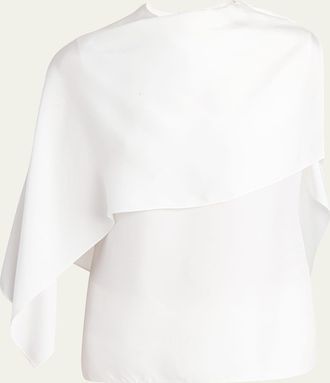Ferragamo Cape Twill Top