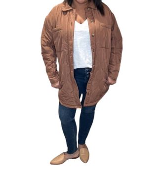 Saltwater Luxe Morrison Quilted Jacket In Toffee